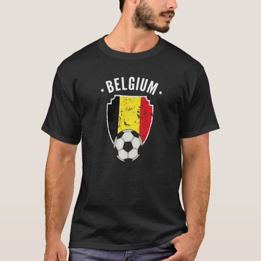 België Voetbal België Football Belgian Pride T-shirt (Voorkant)