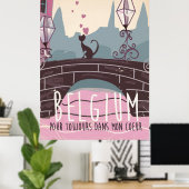 België voor altijd in mijn hart poster (Thuiskantoor)