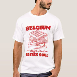 België: Waffelhart, frietziel T-shirt