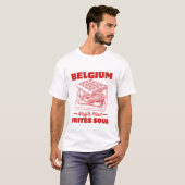 België: Waffelhart, frietziel T-shirt (Voorkant volledig)