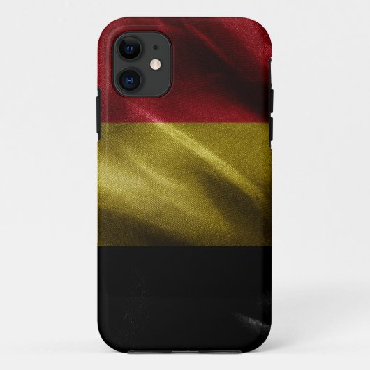 België zijde vlag Case-Mate iPhone case (Achterkant)