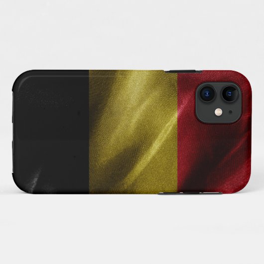 België zijde vlag Case-Mate iPhone case (Achterkant (horizontaal))