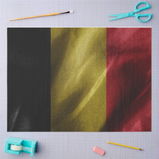 België zijde vlag tissuepapier (Craft)