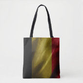 België zijde vlag tote bag (Voorkant)