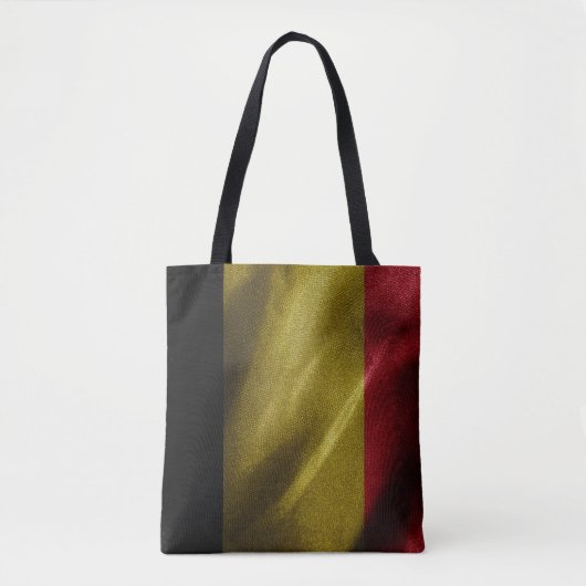 België zijde vlag tote bag (Voorkant)