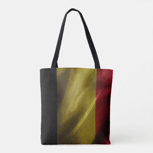 België zijde vlag tote bag (Achterkant)