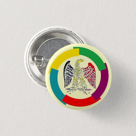 België zonder grenzen ronde button 3,2 cm (Voorkant /achterkant)