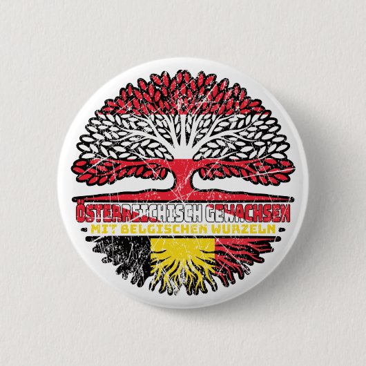Belgien Belgisch Österreichisch Österreich Baum Ronde Button 5,7 Cm (Voorkant)