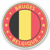 Belgique Brugge Sticker (Voorkant)