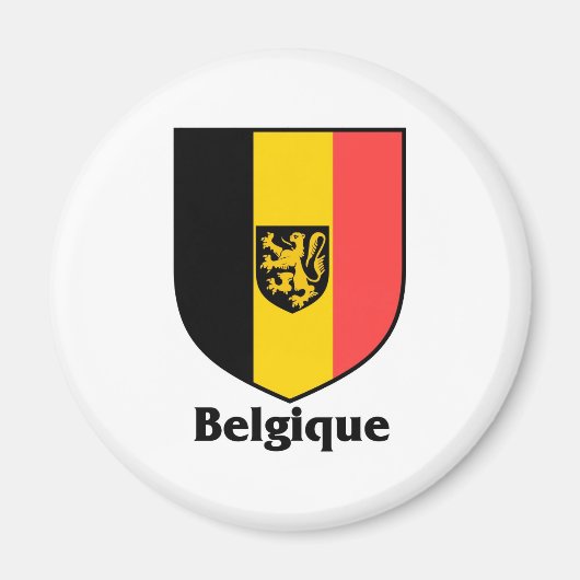 Belgique Crest / Belgische vlag Magneet (Voorkant)