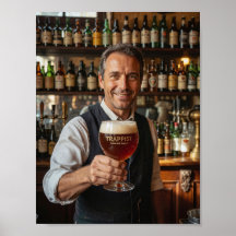 Belgisch Abdij Ale Herberg Welkomstposter