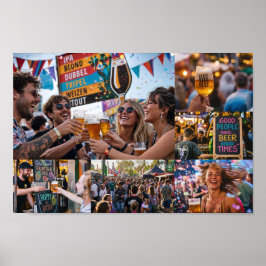 Belgisch Ambachtelijk Bierfestival Mood Poster