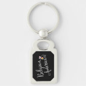 Belgisch - Amerikaans - ineengelijnd - hartentoets Sleutelhanger (Voorkant)