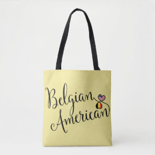 Belgisch Amerikaans Spindrainskaartje Tote Bag