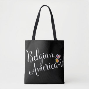 Belgisch Amerikaans Spindrainskaartje Tote Bag