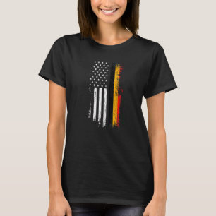Belgisch Amerikaans vlaggepride België Amerikaanse T-shirt
