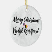 Belgisch-Amerikaanse bilaterale vakantieverval Keramisch Ornament (Rechts)