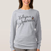 Belgisch-Amerikaanse gejumeleerde harten Tee Shirt (Voorkant)