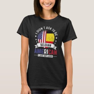 belgisch - amerikaanse landen vlaggen - pride - be t-shirt
