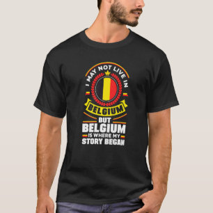 Belgisch Belgisch Belgisch Vlagnummer T-shirt