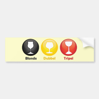 Belgisch bier Icons Bumpersticker