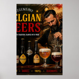 Belgisch Biererfgoed en Warmte Poster