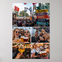 Belgisch Bierfestival Vreugde met Vrienden Poster