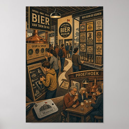 Belgisch Biermuseum Smaakdroom Poster (Voorkant)