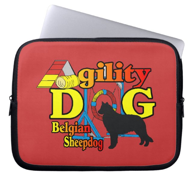 Belgisch bladerdeagentschap laptop sleeve (Voorkant)