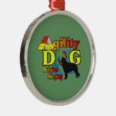 Belgisch bladerdeagentschap metalen ornament (Rechts)