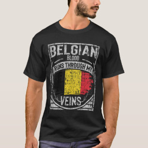 Belgisch bloed loopt door mijn vinnen t-shirt