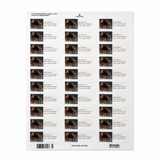 Belgisch concept retouradres etiket (Full Sheet)