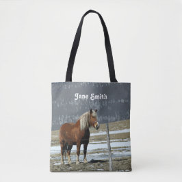 Belgisch conceptpaard in de Canvas tas Paddock