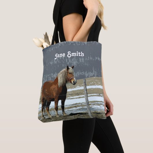 Belgisch conceptpaard in de Canvas tas Paddock (Dichtbij)