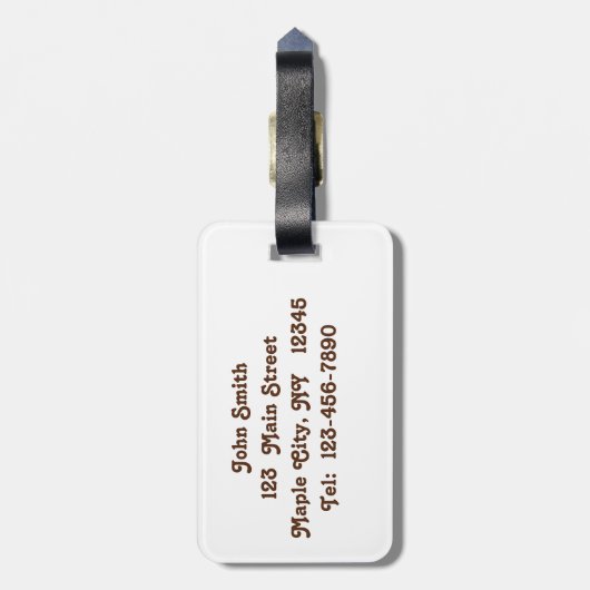 Belgisch conceptpaard in het Bagagelabel Paddock (Achterkant verticaal)