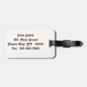 Belgisch conceptpaard in het Bagagelabel Paddock (Achterkant horizontaal)