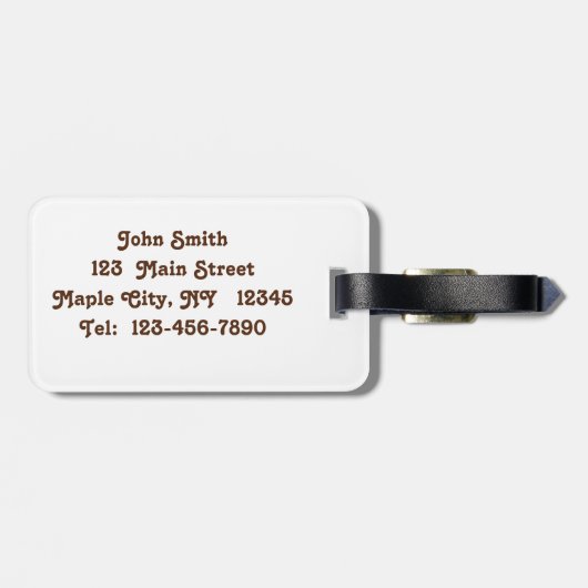 Belgisch conceptpaard in het Bagagelabel Paddock (Achterkant horizontaal)