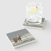 Belgisch conceptpaard in het Onderzetter van de pa (Zijkant)