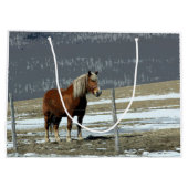 Belgisch conceptpaard in Paddock Gift Bag Groot Cadeauzakje (Achterkant)