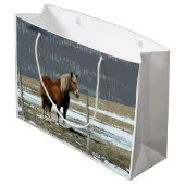 Belgisch conceptpaard in Paddock Gift Bag Groot Cadeauzakje (Achterkant Gekanteld)