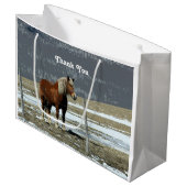 Belgisch conceptpaard in Paddock Gift Bag Groot Cadeauzakje (Voorkant Gekanteld)
