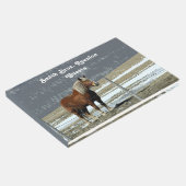 Belgisch conceptpaard in Paddock Guest Book Gastenboek (Hoek)