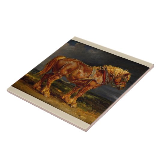 Belgisch conceptpaard tegeltje (Zijkant)