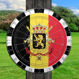 Belgisch dartboard en Belgisch vlaggen-/spelbord Dartbord