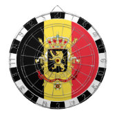 Belgisch dartboard en Belgisch vlaggen-/spelbord Dartbord (Voorkant)