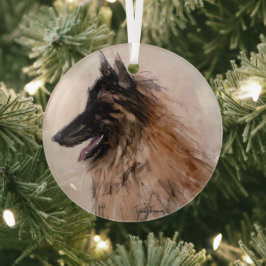 Belgisch door Hevener Glas Ornament