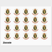 belgisch embleem ronde sticker (Vel)