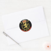 belgisch embleem ronde sticker (Envelop)