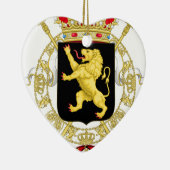 Belgisch Embleem - Wapenstoofd van België Keramisch Ornament (Rechts)