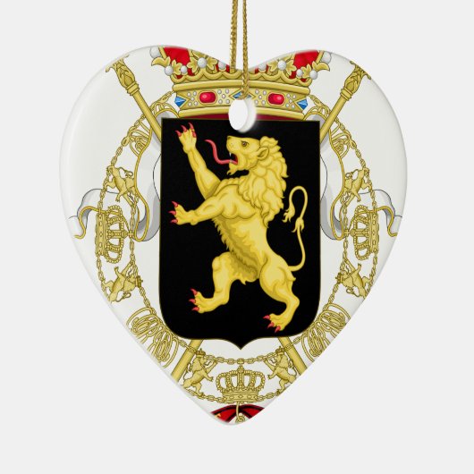 Belgisch Embleem - Wapenstoofd van België Keramisch Ornament (Rechts)